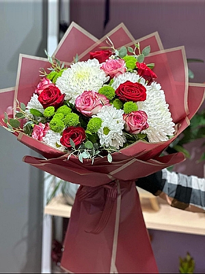 Ortanca ve Gl Buketi